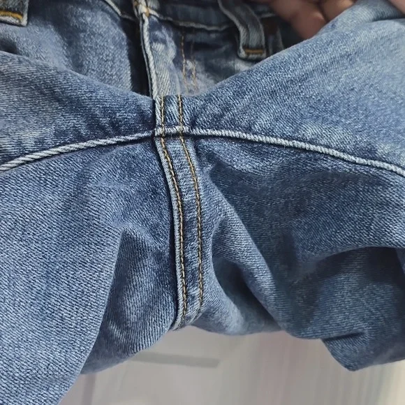 MM Vintage Embroidered Light Blue Denim Flare Jeans - Picture 12 of 14